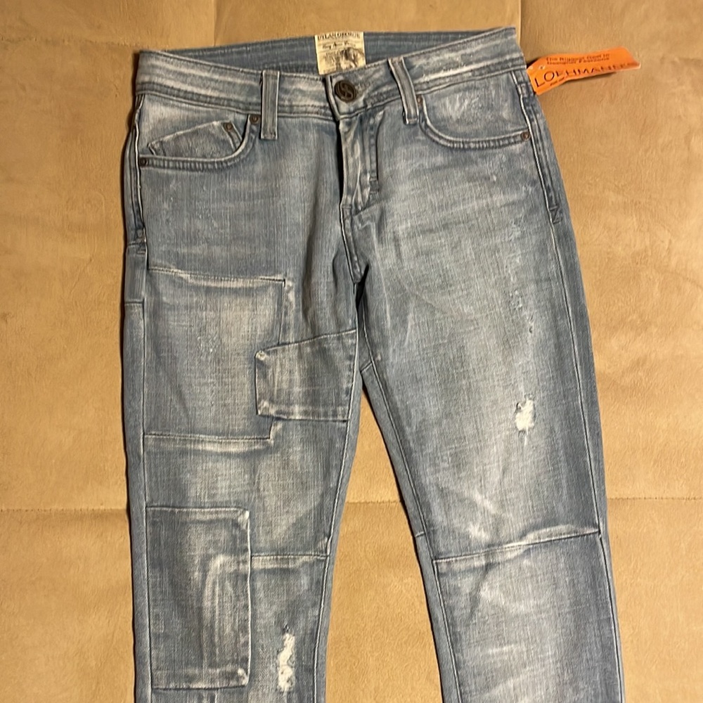 Dylan George patchwork awesome jeans NWT